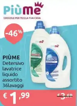 Ipersoap PIÙME Detersivo lavatrice liquido offerta