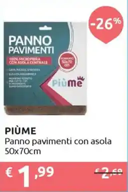 Ipersoap PIÙME Panno pavimenti con asola 50x70cm offerta