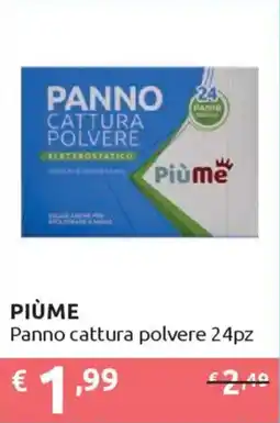 Ipersoap PIÙME Panno cattura polvere 24pz offerta