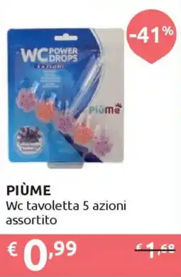 Ipersoap PIÙME Wc tavoletta 5 azioni offerta