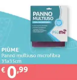 Ipersoap PIÙME Panno multiuso microfibra 35x35cm offerta