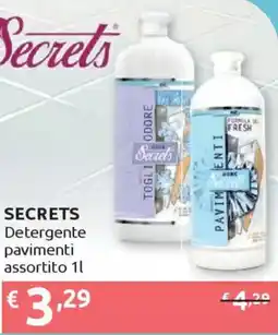 Ipersoap SECRETS Detergente pavimenti offerta