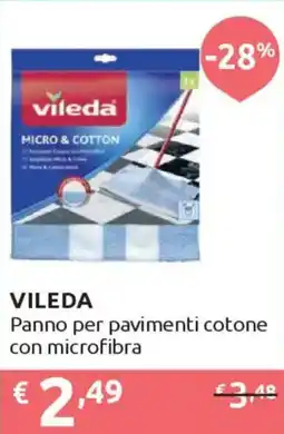 Ipersoap VILEDA Panno per pavimenti cotone con microfibra offerta