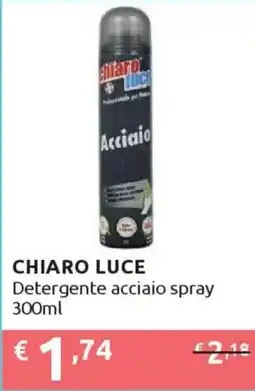 Ipersoap CHIARO LUCE Detergente acciaio spray offerta