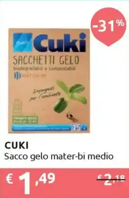 Ipersoap CUKI Sacco gelo mater-bi medio offerta