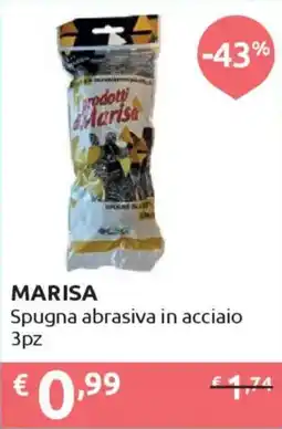 Ipersoap MARISA Spugna abrasiva in acciaio 3pz offerta