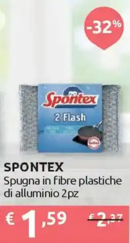 Ipersoap SPONTEX Spugna in fibre plastiche di alluminio 2pz offerta