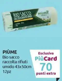 Ipersoap PIÙME Bio sacco raccolta rifiuti umido 43x50cm offerta