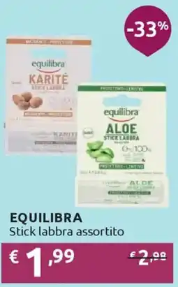 Ipersoap EQUILIBRA Stick labbra offerta