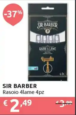 Ipersoap SIR BARBER Rasoio 4lame 4pz offerta