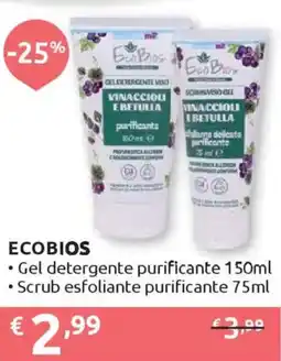 Ipersoap ECOBIOS Gel detergente purificante - Scrub esfoliante purificante offerta