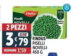 Deco Supermercati Findus piselli novelli offerta