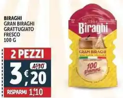 Deco Supermercati Biraghi gran biraghi grattugiato fresco offerta