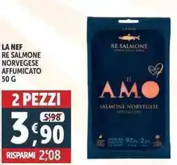 Deco Supermercati La nef re salmone norvegese affumicato offerta