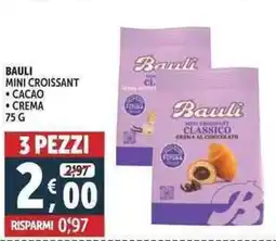 Deco Supermercati Bauli mini croissant cacao crema offerta