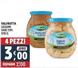 Deco Supermercati Valfrutta legumi offerta