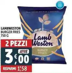 Deco Supermercati Lambweston burger fries offerta