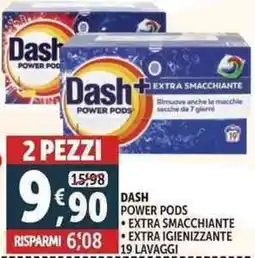 Deco Supermercati Dash power pods extra smacchiante extra igienizzante offerta