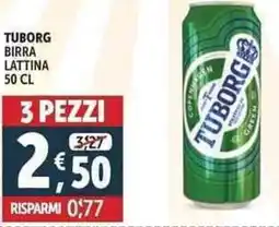 Deco Supermercati Tuborg birra lattina offerta