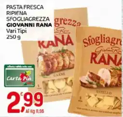 Crai Pasta fresca ripiena sfogliagrezza GIOVANNI RANA offerta