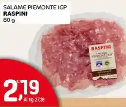 Crai Salame piemonte igp RASPINI offerta