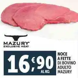 Deco Supermercati Noce a fette di bovino adulto MAZURY offerta