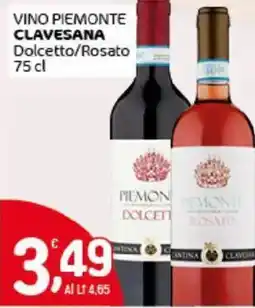 Crai Vino piemonte CLAVESANA offerta