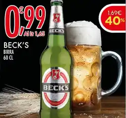 Crai Beck's birra offerta