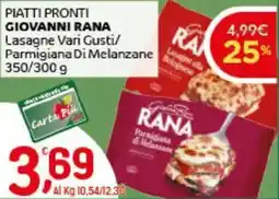 Crai Piatti pronti GIOVANNI RANA offerta