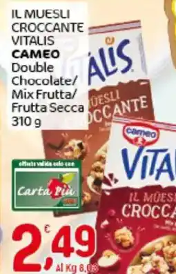 Crai Il muesli croccante vitalis CAMEO offerta