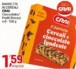 Crai Barrette ai cereali CRAI x6 offerta