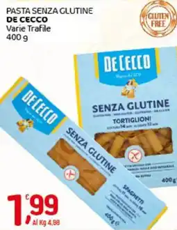 Crai Pasta senza glutine DE CECCO offerta
