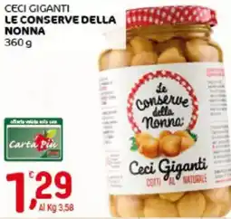 Crai Ceci giganti LE CONSERVE DELLA NONNA offerta