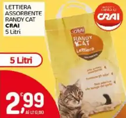 Crai Lettiera assorbente randy cat CRAI offerta