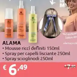 Ipersoap ALAMA Mousse ricci definiti Spray per capelli lisciante Spray scioglinodi offerta