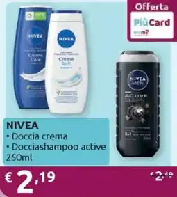 Ipersoap NIVEA Doccia crema Docciashampoo active offerta