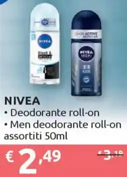 Ipersoap NIVEA Deodorante roll-on Men deodorante roll-on offerta