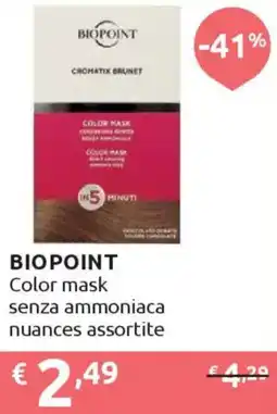 Ipersoap BIOPOINT Color mask senza ammoniaca nuances offerta