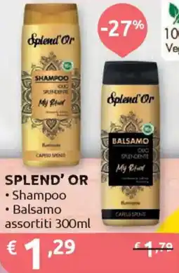 Ipersoap SPLEND' OR Shampoo Balsamo offerta