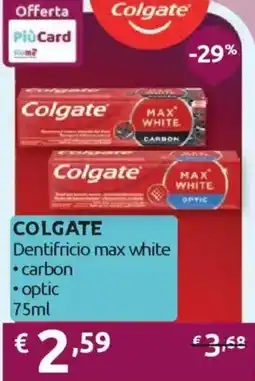 Ipersoap COLGATE Dentifricio max white offerta