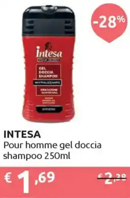 Ipersoap INTESA Pour homme gel doccia shampoo offerta