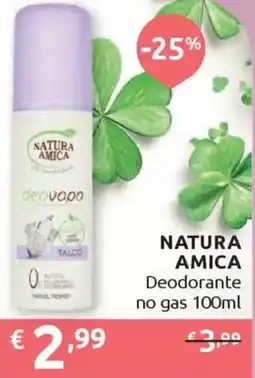 Ipersoap NATURA AMICA Deodorante no gas offerta