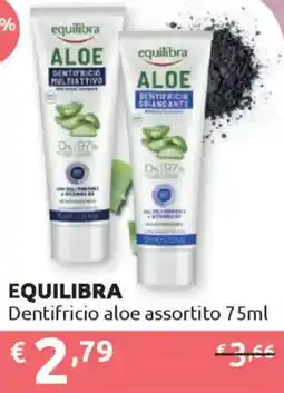 Ipersoap EQUILIBRA Dentifricio aloe offerta