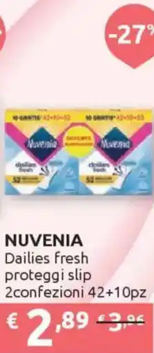 Ipersoap NUVENIA Dailies fresh proteggi slip offerta
