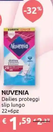 Ipersoap NUVENIA Dailies proteggi slip lungo offerta