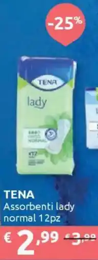 Ipersoap TENA Assorbenti lady normal offerta