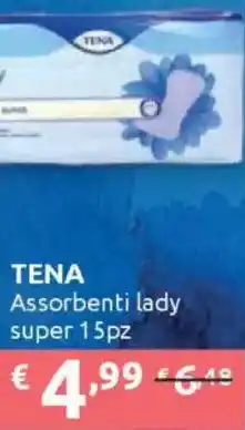 Ipersoap TENA Assorbenti lady super offerta