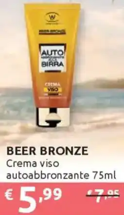 Ipersoap BEER BRONZE Crema viso autoabbronzante offerta