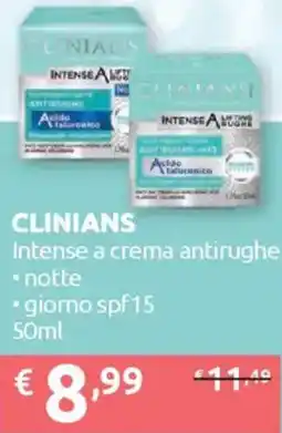 Ipersoap CLINIANS Intense a crema antirughe offerta
