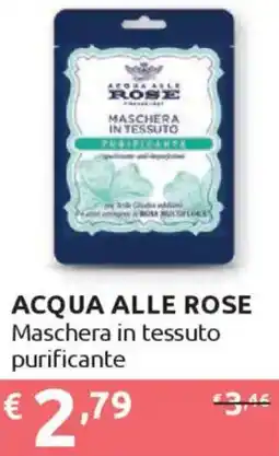 Ipersoap ACQUA ALLE ROSE Maschera in tessuto purificante offerta